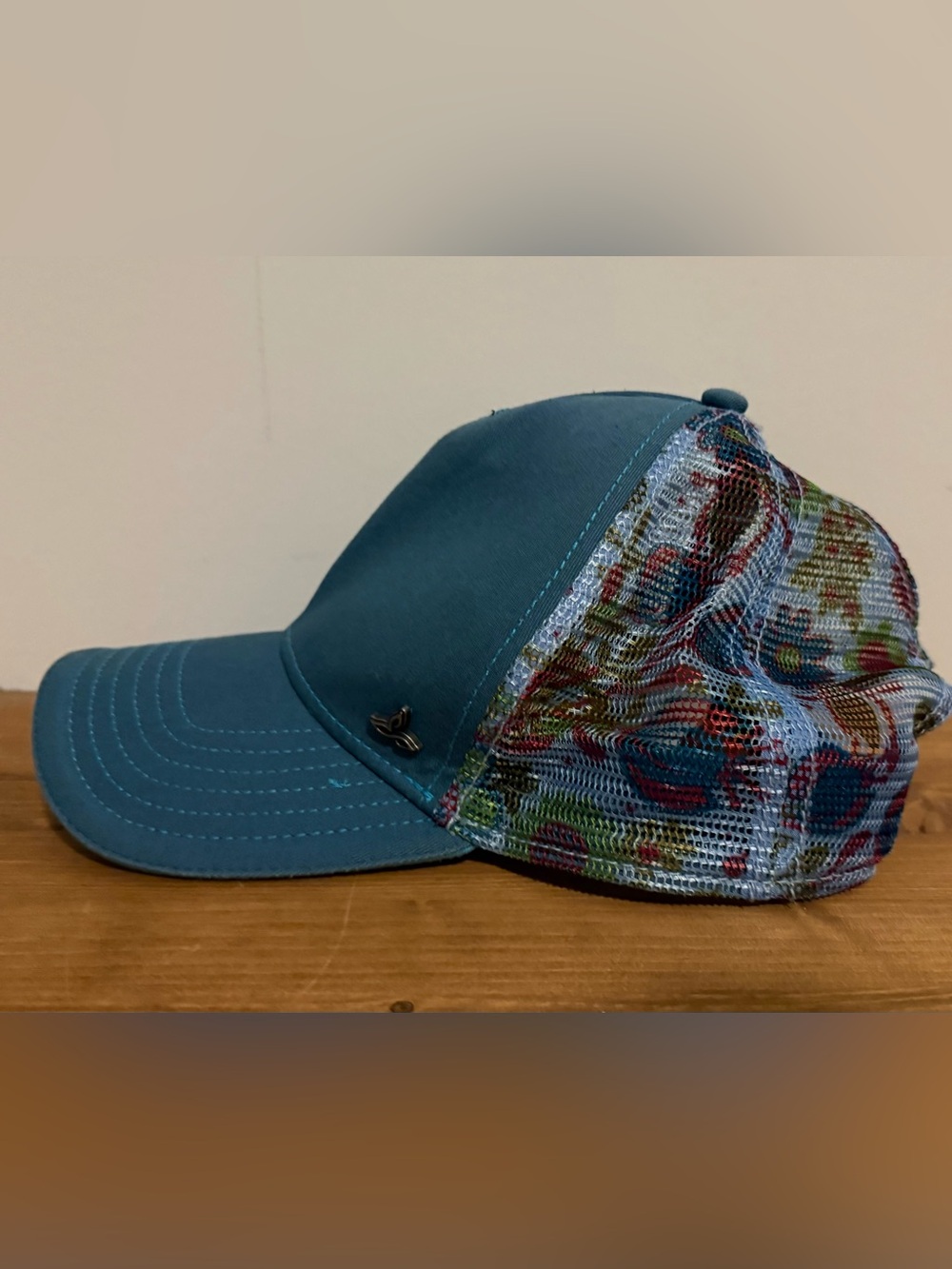 Prana Blue Floral Mesh Hat